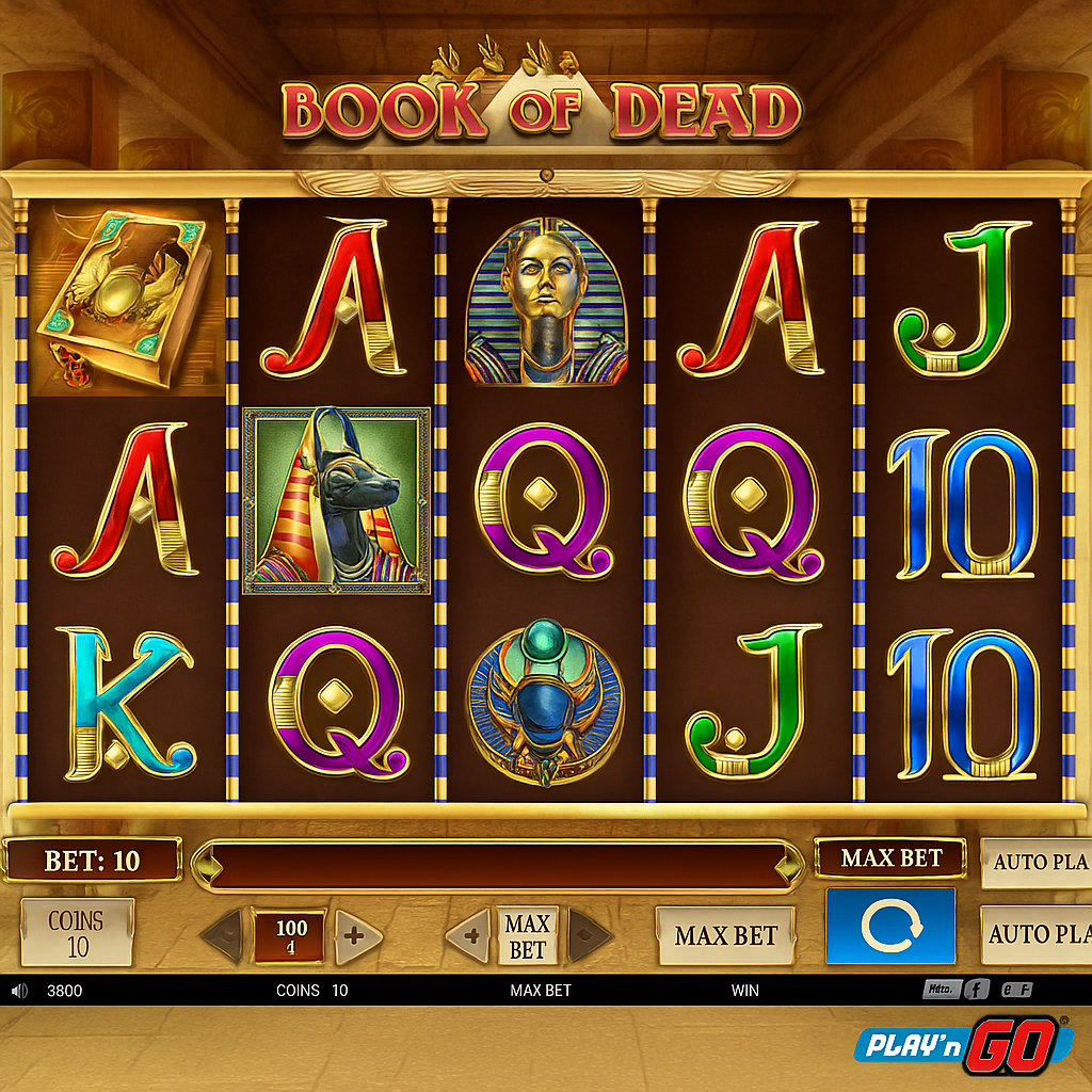 Aphrodite Casino - Book of Dead Slot Game