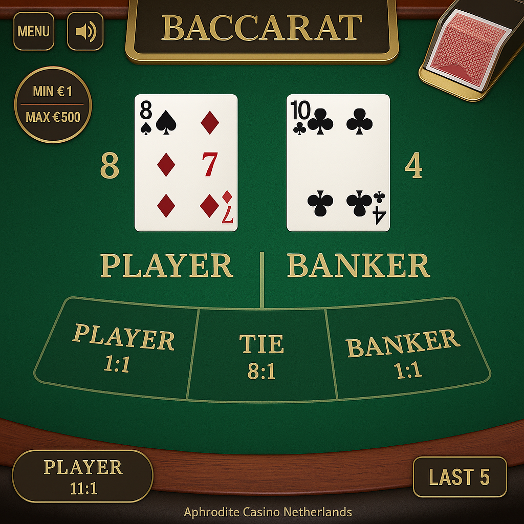 Aphrodite Casino - Baccarat Table Game